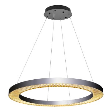 LED Pendelleuchte JESI LED/90W/230V 3000K 100 cm silber