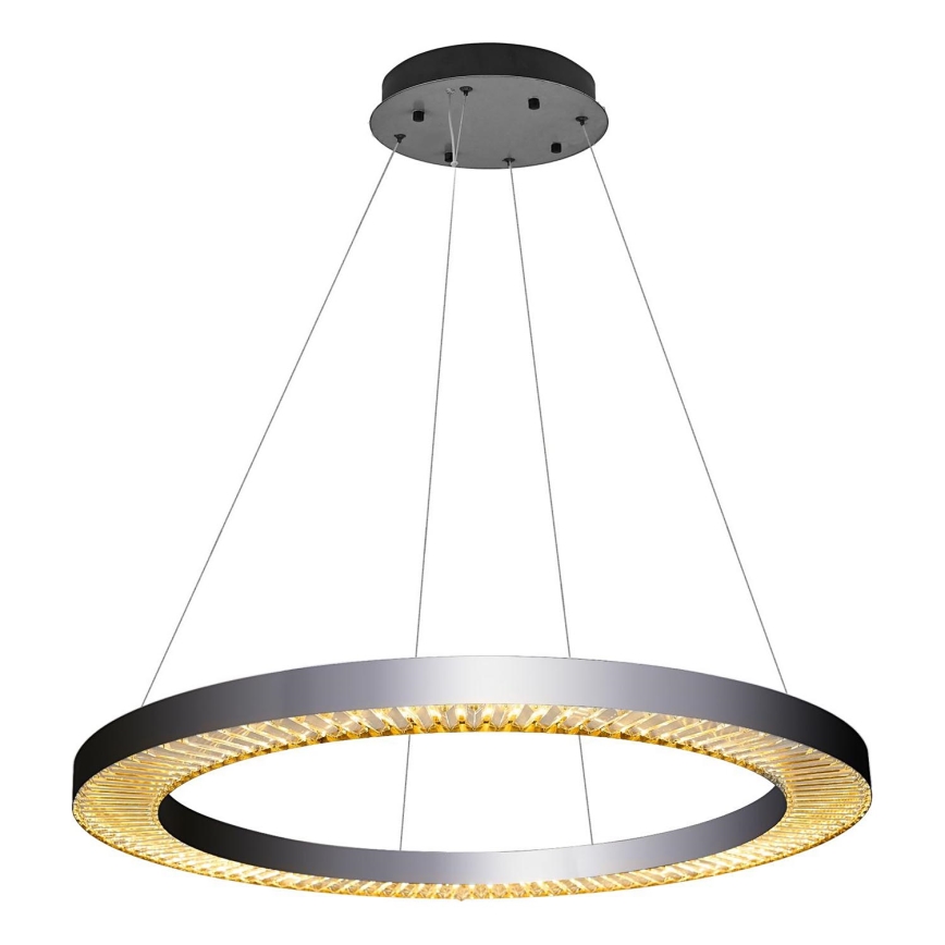 LED Pendelleuchte JESI LED/90W/230V 3000K 100 cm silber