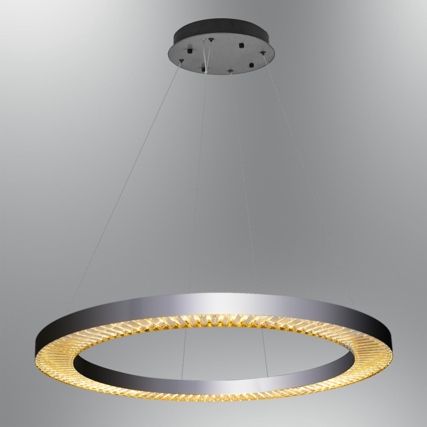 LED Pendelleuchte JESI LED/90W/230V 3000K 100 cm silber