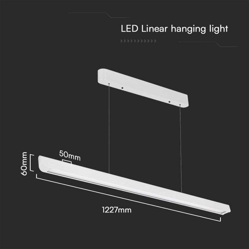 LED Kronleuchter an Kabel LED/36W/230V 3000/4000/6400K Weiß