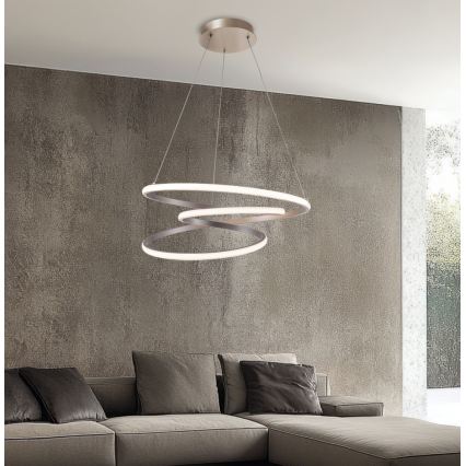 LED-Pendelleuchte mit Kabelaufhängung CORT LED/40W/230V silber