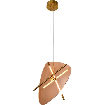 LED-Pendelleuchte mit Kabelaufhängung RELAX LED/15W/230V, Gold/rauchbraun
