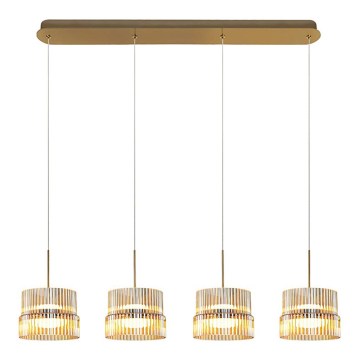 LED-Pendelleuchte mit Seilaufhängung LUXE LED/46W/230V Messing