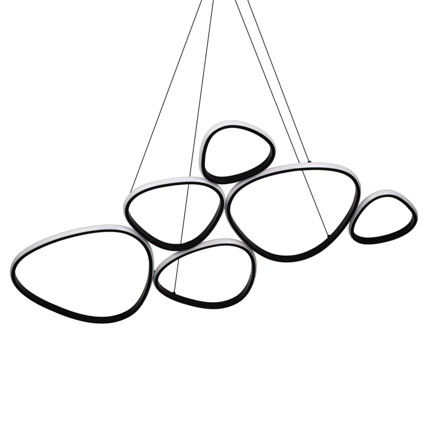 LED-Pendelleuchte mit Stahlseil PETRA LED/58W/230V 4000K schwarz