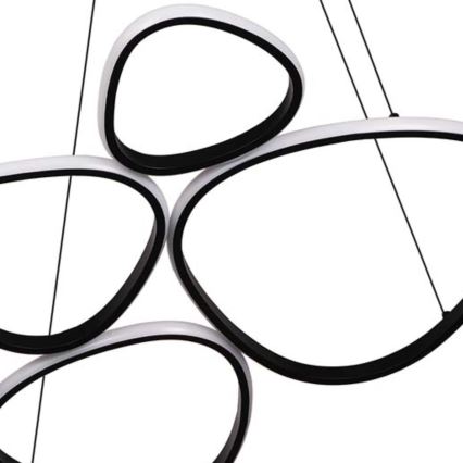 LED-Pendelleuchte mit Stahlseil PETRA LED/58W/230V 4000K schwarz