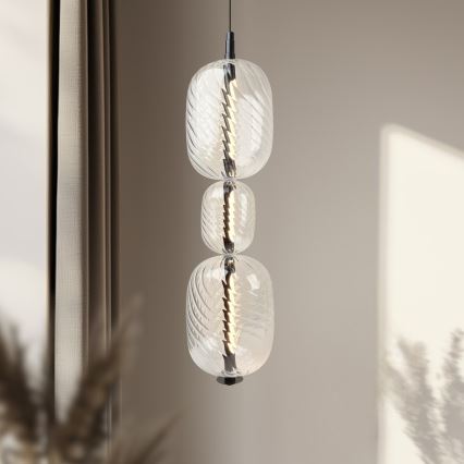 LED-Pendelleuchte PLAYA LED/12W/230V schwarz