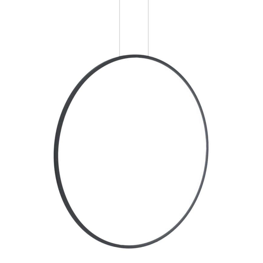 LED Kronleuchter an Kabel SATURNO LED/46W/230V Ø 80 cm IP44 Anthrazit