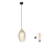 LED-Pendelleuchte SEBO 1xE27/15W/230V schwarz/rauchiges Beige