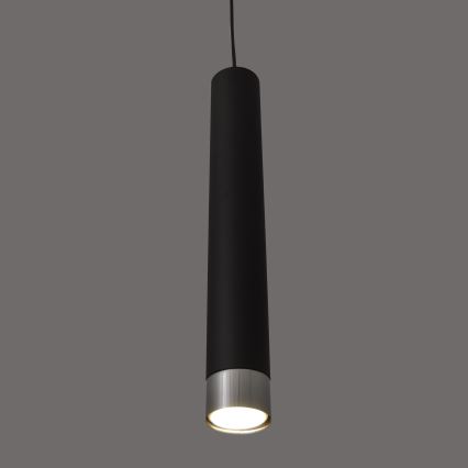 LED-Pendelleuchte an Kabel TUBA 3xGU10/4,8W/230V schwarz/glänzender Chrom