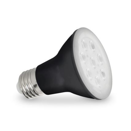 LED Pflanzenlampe PLANTY E27/7W/230V 1200K Schwarz
