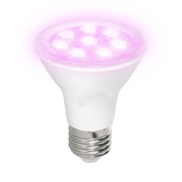 LED Pflanzenlampe PLANTY E27/7W/230V 1200K Weiß