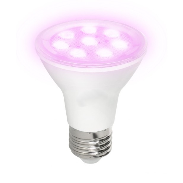 LED Pflanzenlampe PLANTY E27/7W/230V 1200K Weiß