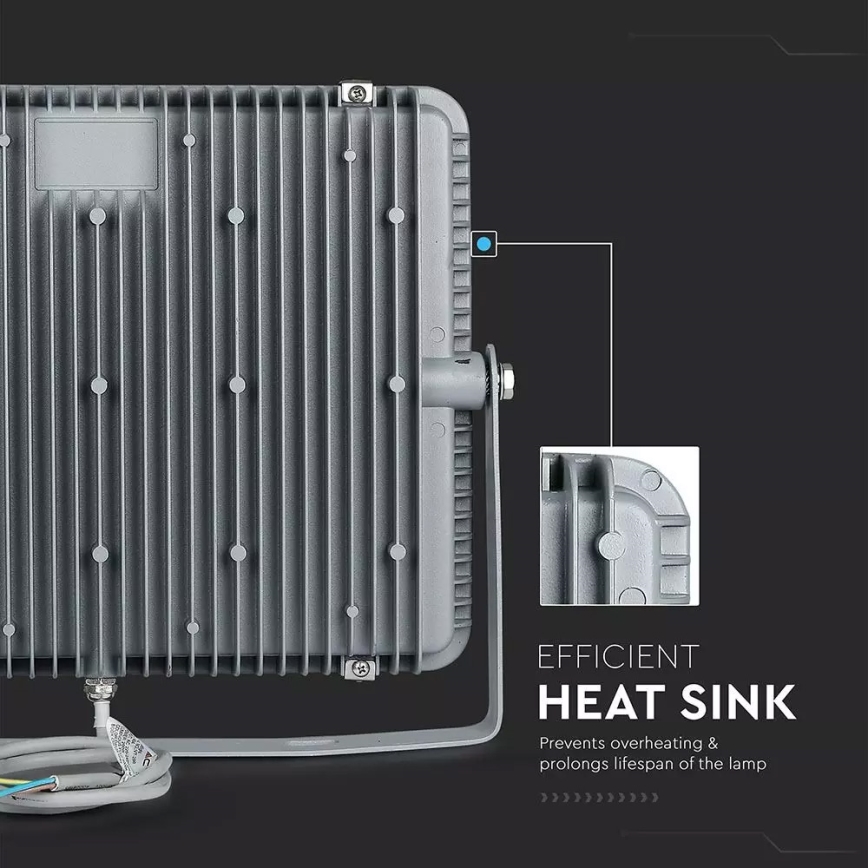 LED Reflektor SAMSUNG CHIP LED/200W/230V 4000K IP65 grau