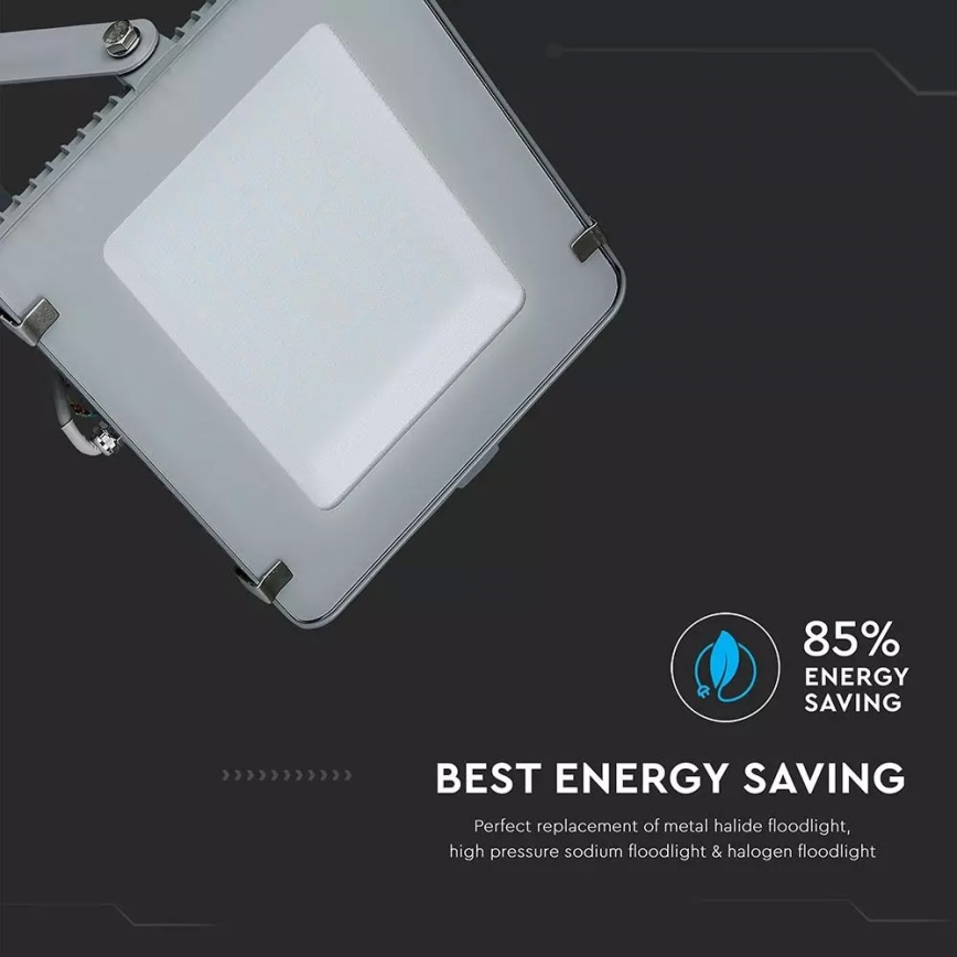 LED Reflektor SAMSUNG CHIP LED/200W/230V 4000K IP65 grau