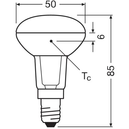 LED-Reflektorlampe E14/4,3W/230V 2700K