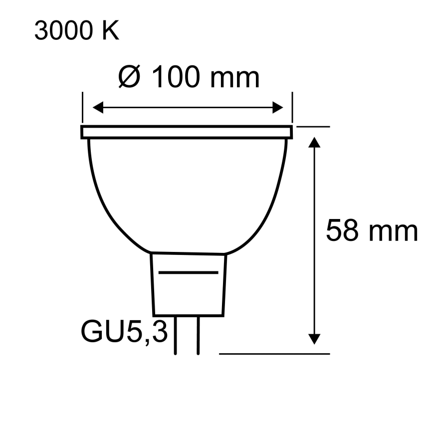 LED-Reflektorlampe GU5,3/4,9W/12V 3000K - Paulmann 28802