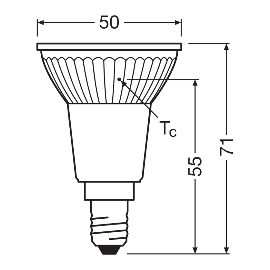 LED-Reflektorlampe PAR16 E14/4,5W/230V 2700K 36° - Ledvance