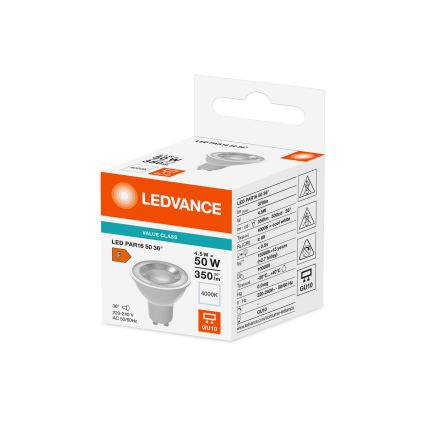LED-Reflektorlampe PAR16 GU10/4,5W/230V 4000K 36° - Ledvance