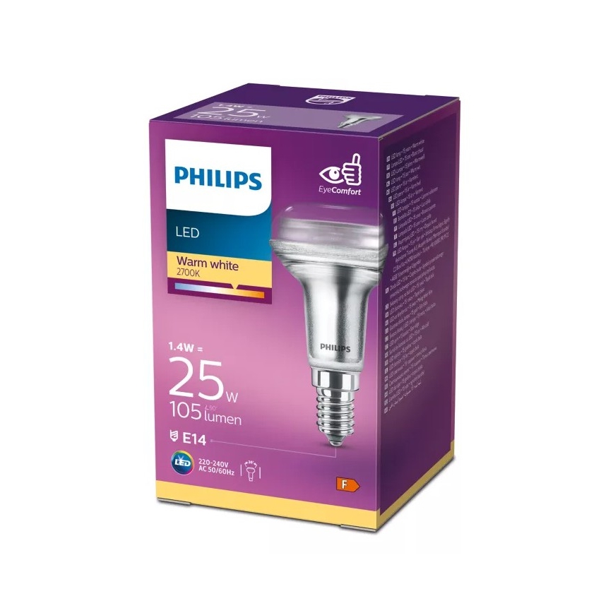 LED-Reflektorlampe Philips R50 E14/1,4W/230V 2700K (warmweiß)