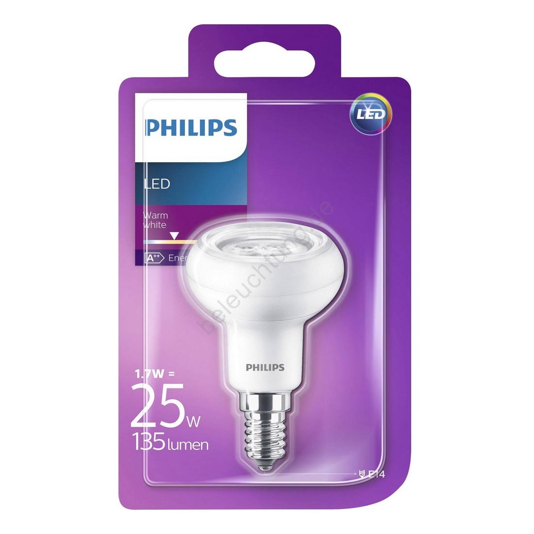 LED Reflektorlampe Philips R50 E14/1,7W/230V | Beleuchtung.de