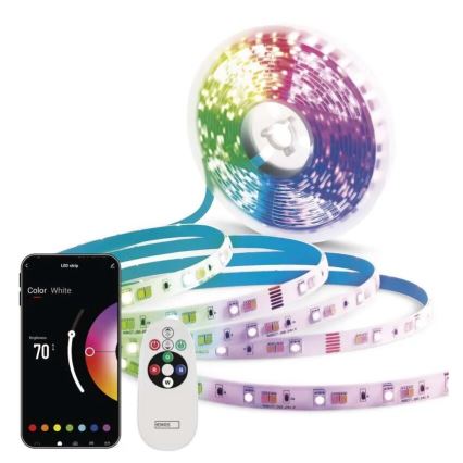 LED RGB+CCT dimmbares Band GOSMART LED/21W/230V 5 m 2700-6500K IP44 WLAN + Fernbedienung