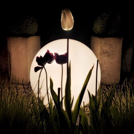 LED RGB dimmbare Außenleuchte GLOBO 1xE27/8,5W/230V Ø 60 cm IP44 + Fernbedienung