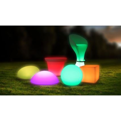 LED RGB Dimmbare Außenlampe LED/1W/230V 30cm IP67