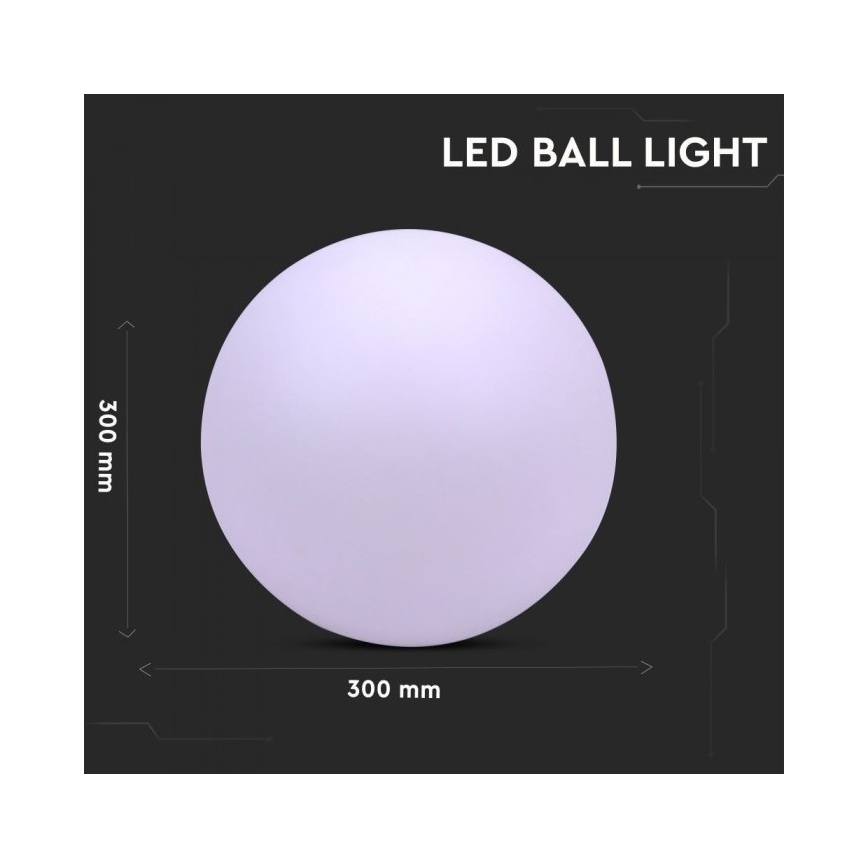 LED RGB Dimmbare Außenlampe LED/1W/230V 30cm IP67