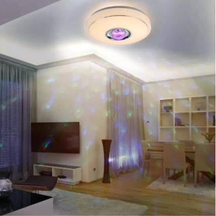 LED RGB Dimmbare Deckenleuchte MAGIC DISCO LED/18W/230V + Fernbedienung