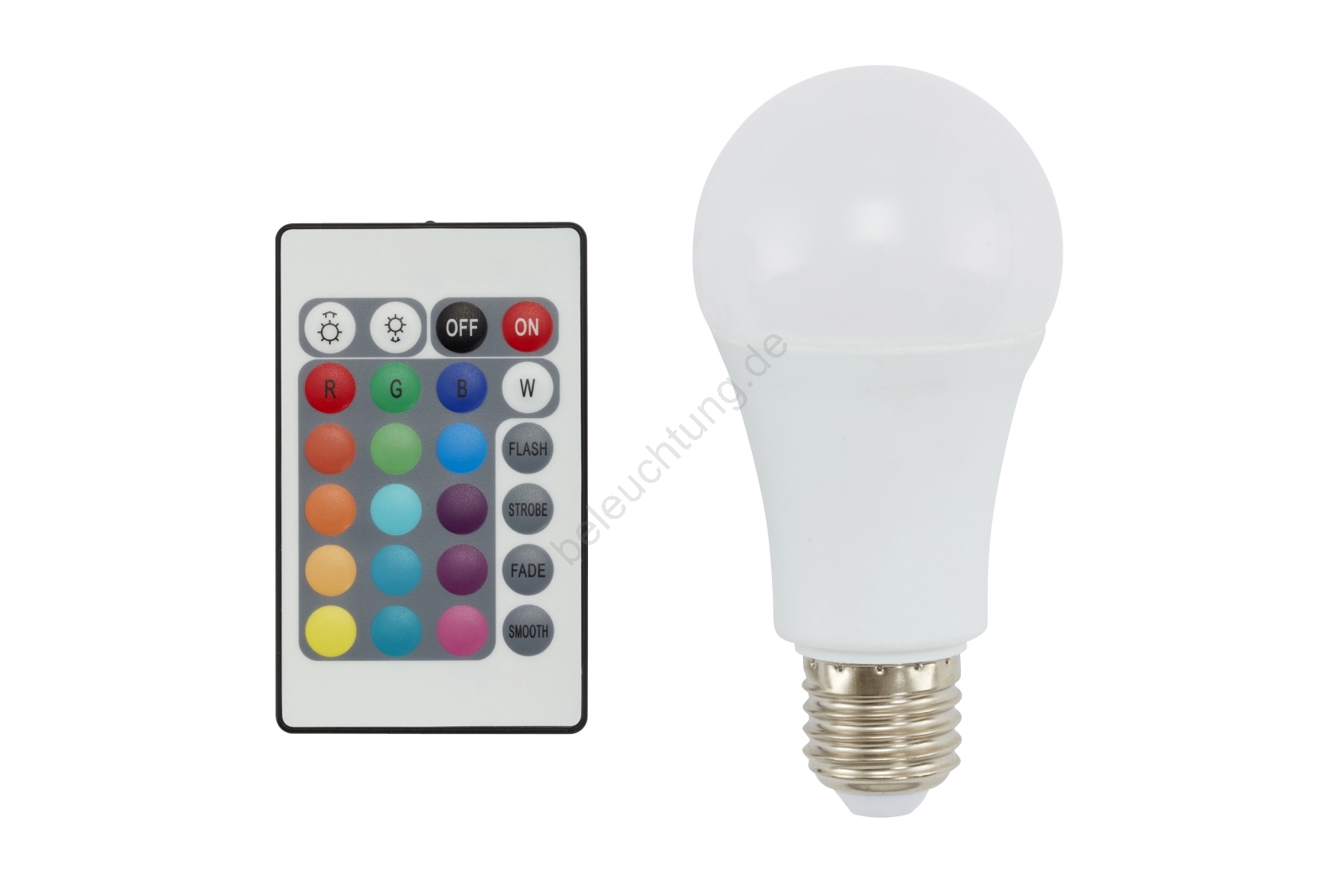LED RGB dimmbare Glühbirne E27/10W/230V - Briloner 0535-010