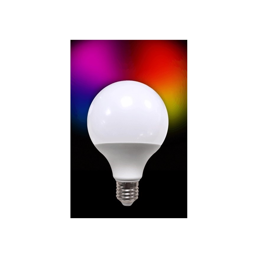LED RGB Dimmbare Glühbirne G95 E27/9W/230V
