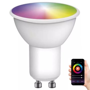 LED RGB dimmbare Glühbirne GoSmart MR16 GU10/4,8W/230V 2700-6500K Tuya