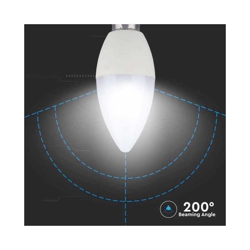 LED RGB dimmbare Lampe E14, 3,5 W, 230 V, 6400 K + Fernbedienung