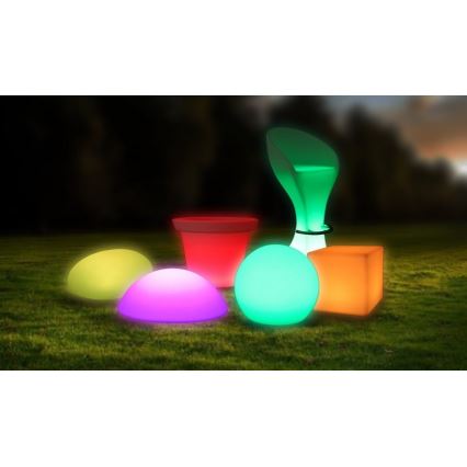 LED RGB Dimmbare Outdoor-Leuchte LED/1W/5V 1000 mAh 20cm IP67 + Fernbedienung