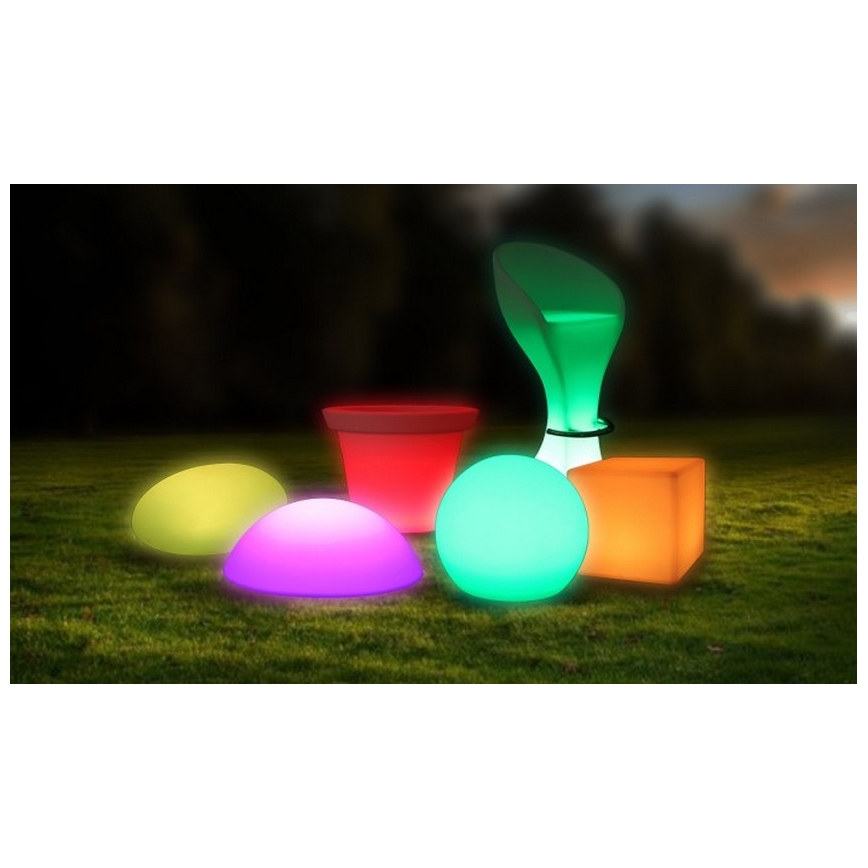 LED RGB Dimmbare Outdoor-Leuchte LED/1W/5V 1000 mAh 20cm IP67 + Fernbedienung
