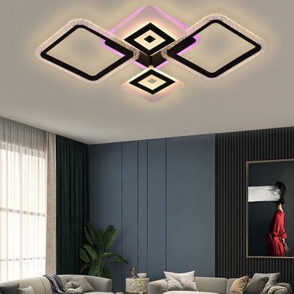 LED RGB Dimmbarer Deckenleuchter LED/65W/230V 3000-6500K + Fernbedienung