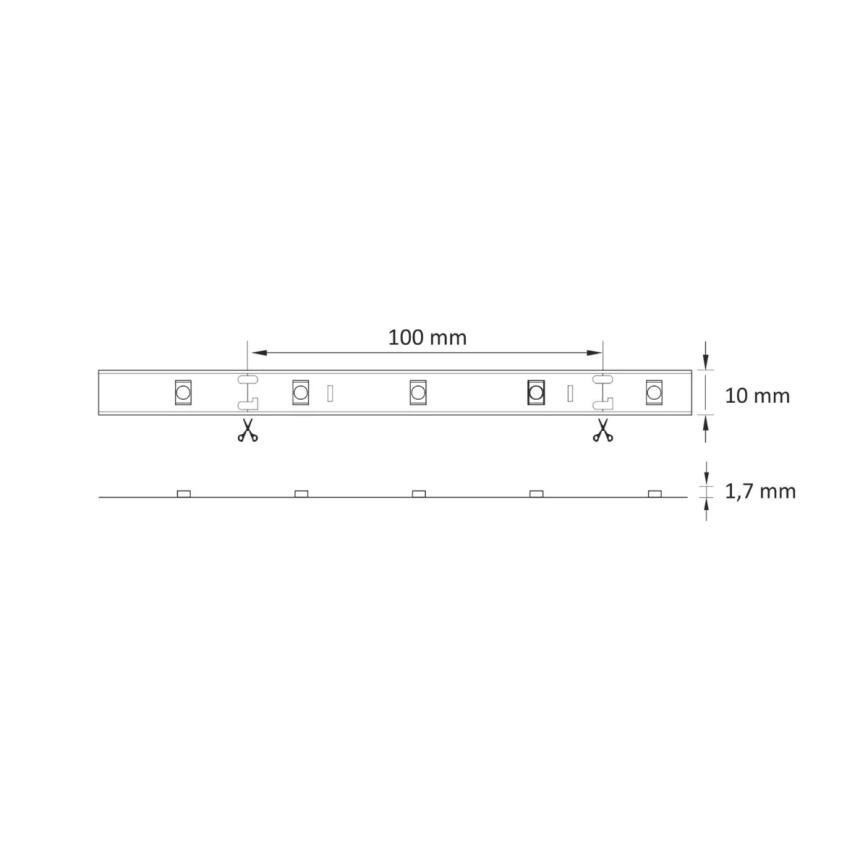 LED RGB dimmbares Band 5m LED/18W/12V IP20 + Fernbedienung