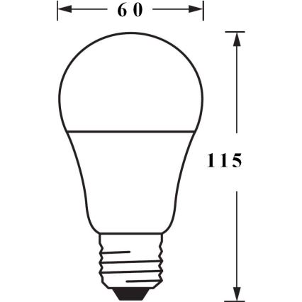 LED-RGB-Dimmbirne SMART+ E27/9W/230V 2.700K-6.500K - Ledvance