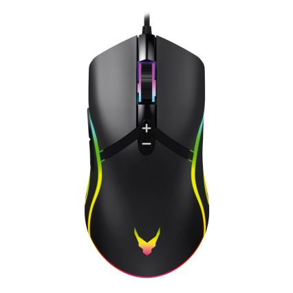 LED-RGB-Gaming-Maus VARR 1000/1600/3200/6400 DPI 7 Tasten