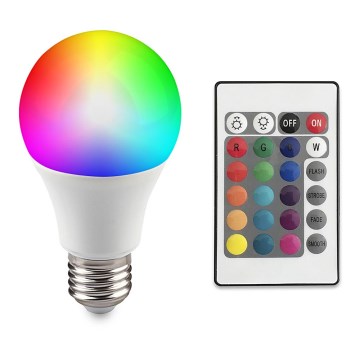 LED-RGB-Glühbirne E27/6W/230V Dimmbar 3000K