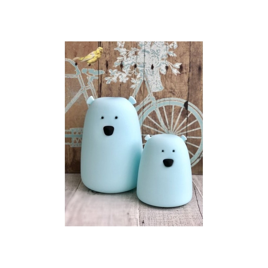 LED RGB Kinder Touch Lampe BEAR LED/0,8W/5V weiß + USB