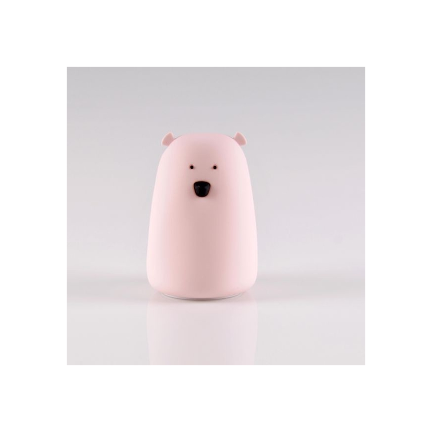 LED RGB Kinder-Touchlampe BÄR LED/0,8W/5V rosa + USB