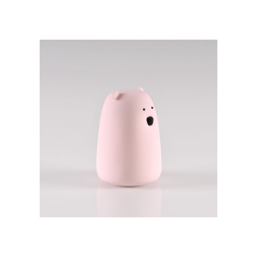 LED RGB Kinder-Touchlampe BÄR LED/0,8W/5V rosa + USB