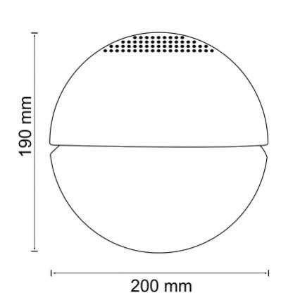 LED RGB Lufterfrischer ORBIT 1,1l 14W/230V