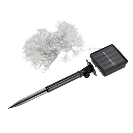 LED RGB Solar-Lichterkette 50xLED/0,12W/1,2V 1xAA IP44 600 mAh