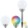LED RGB Solarlampe BALL LED/0,2W/AA 1,2V/600mAh IP44