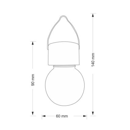LED RGB Solarleuchte 1,2V 2/3AA IP44 schwarz