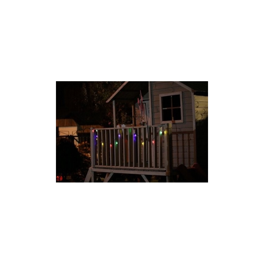 LED RGB Solarleuchte 20xLED/1xAAA/1.2V/300mAh IP44 mit Dämmerungssensor