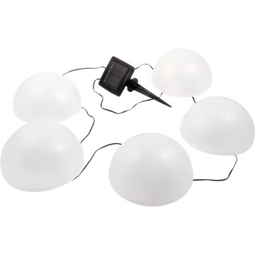LED-RGB-Solarleuchte HEMI LED/0,1W/1,2V 600 mAh IP44 weiß