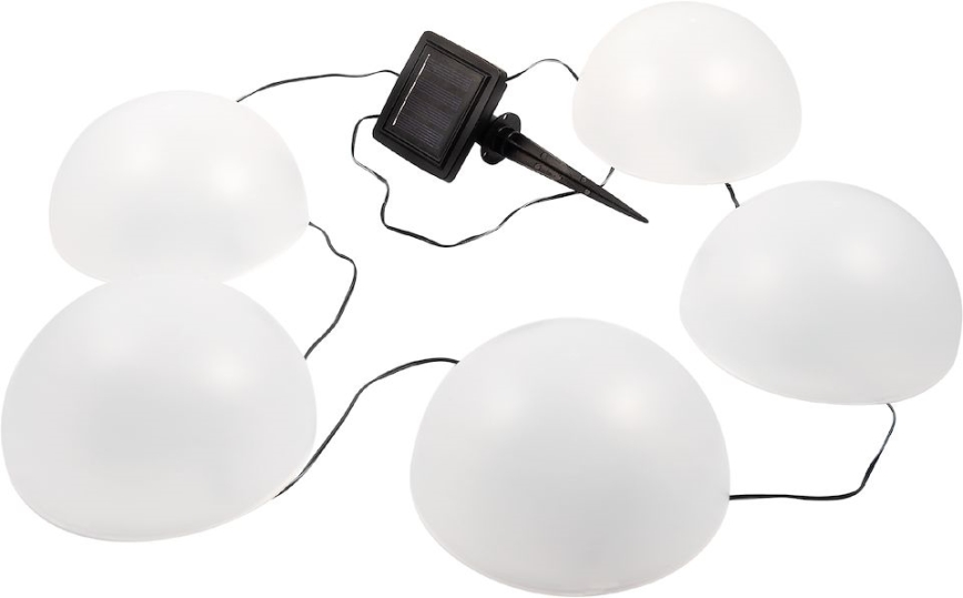 LED-RGB-Solarleuchte HEMI LED/0,1W/1,2V 600 mAh IP44 weiß
